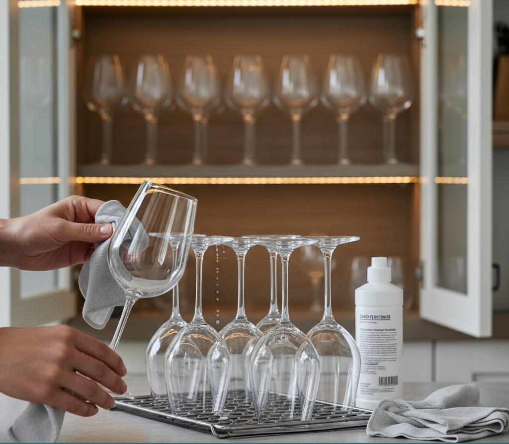 Slik vasker og oppbevarer du vinglass riktig
